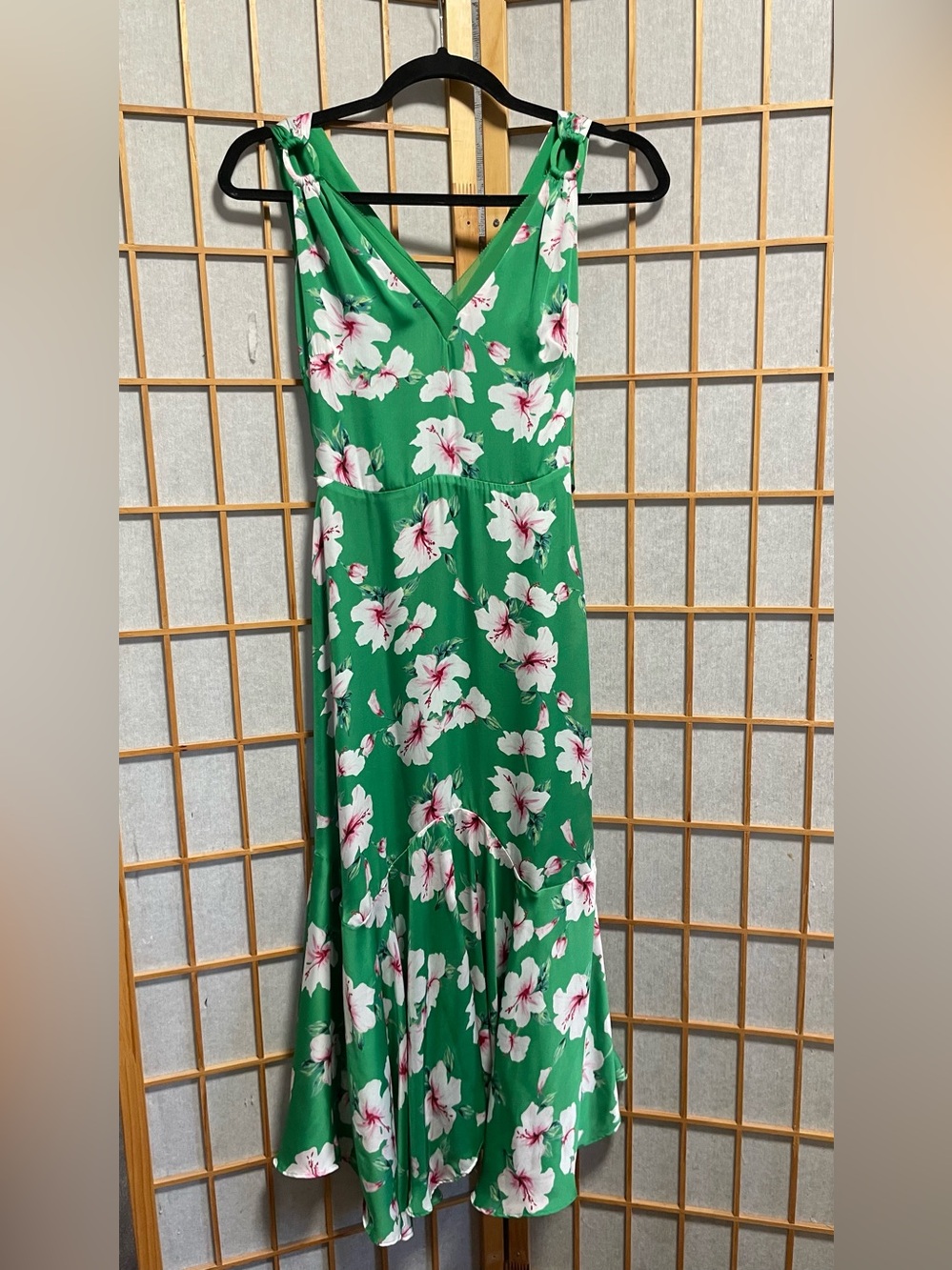 Floral Green Maxi Dress